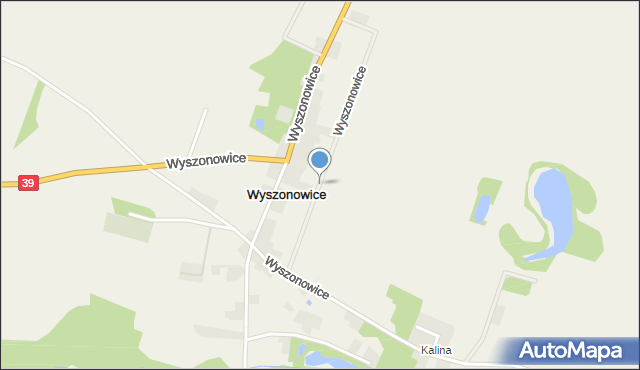 Wyszonowice, Wyszonowice, mapa Wyszonowice