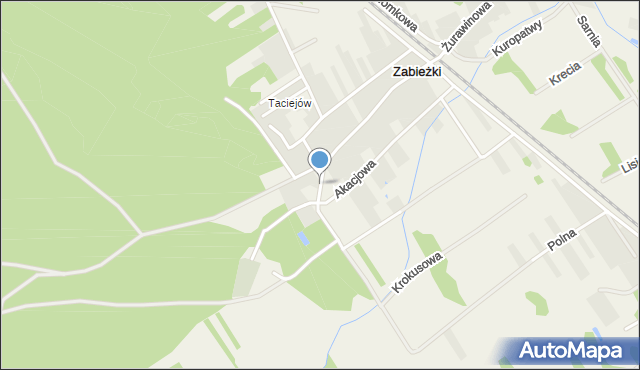 Zabieżki, Wyszyńskiego Stefana, ks. prym. kard., mapa Zabieżki