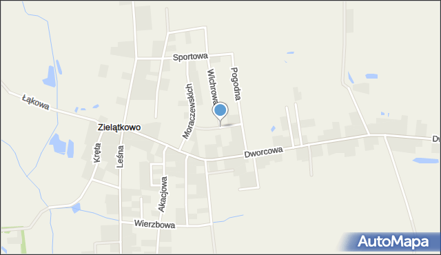 Zielątkowo gmina Suchy Las, Wyrzykowskiej Stefanii, mapa Zielątkowo gmina Suchy Las
