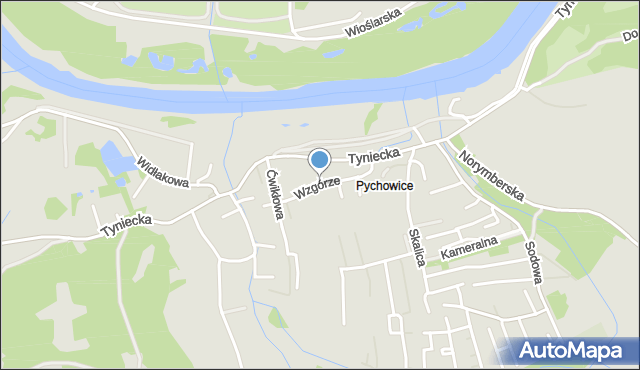 Kraków, Wzgórze, mapa Krakowa