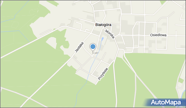 Białogóra, Zawiszewskiego Edwarda, ks., mapa Białogóra