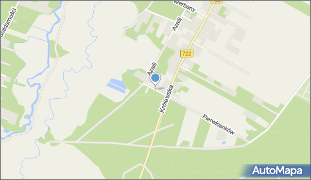 Bogatki, Zawilców, mapa Bogatki