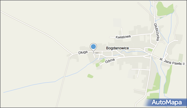 Bogdanowice, Zacisze, mapa Bogdanowice