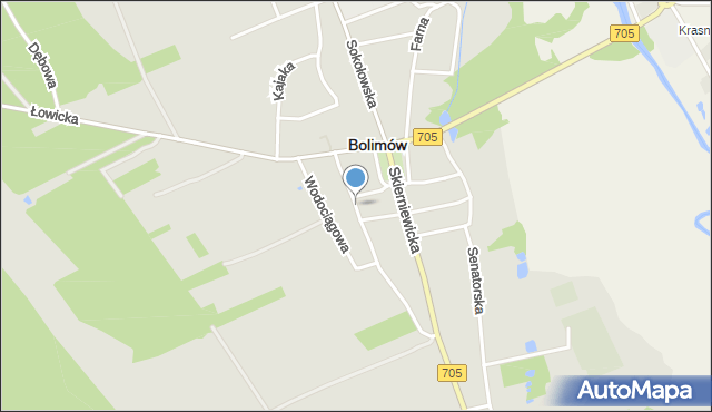 Bolimów, Zastodolna, mapa Bolimów