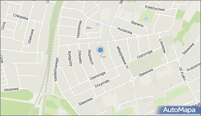 Bydgoszcz, Zakopiańska, mapa Bydgoszczy