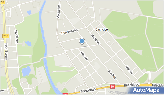 Bydgoszcz, Zakątek, mapa Bydgoszczy