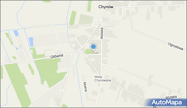 Chynów powiat grójecki, Zacisze, mapa Chynów powiat grójecki