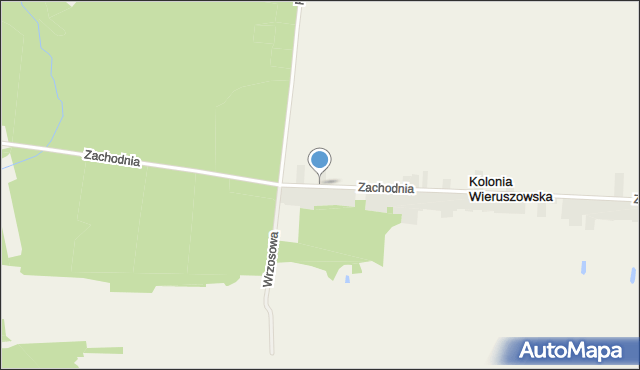 Czastary, Zachodnia, mapa Czastary