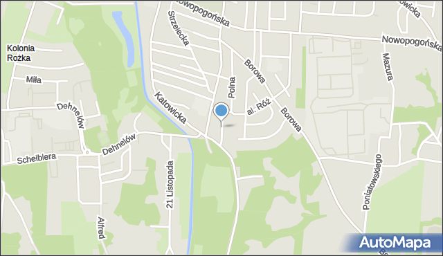 Czeladź, Zacisze, mapa Czeladź