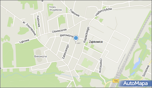 Dąbrowa Górnicza, Zagłębiowska, mapa Dąbrowa Górnicza