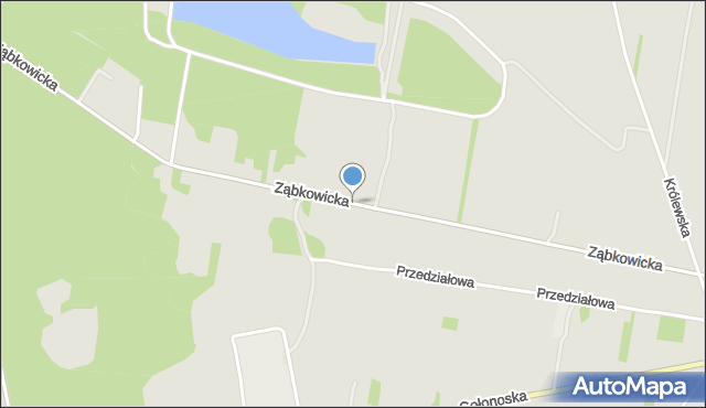 Dąbrowa Górnicza, Ząbkowicka, mapa Dąbrowa Górnicza