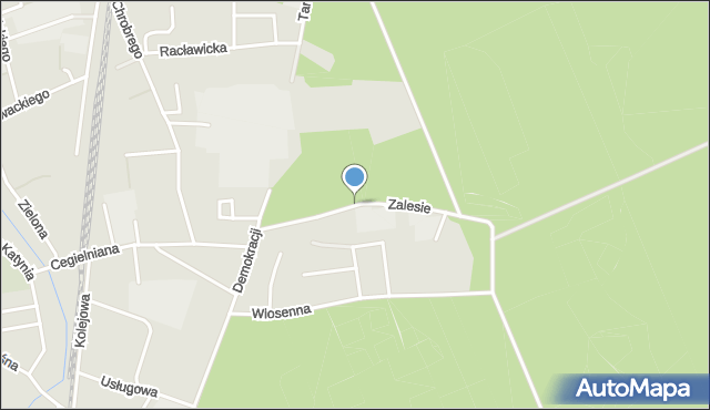 Dębno powiat myśliborski, Zalesie, mapa Dębno powiat myśliborski