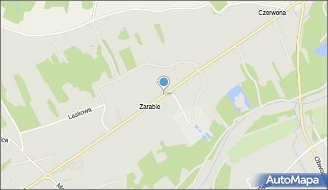 Dobczyce, Zarabie, mapa Dobczyce