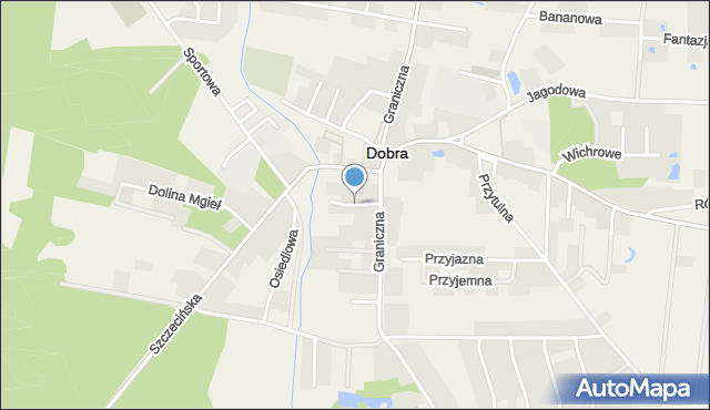 Dobra gmina Dobra (Szczecińska), Zakątek, mapa Dobra gmina Dobra (Szczecińska)