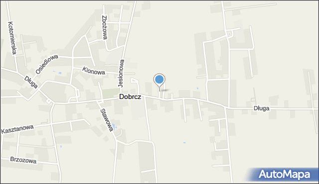 Dobrcz, Zaułek, mapa Dobrcz