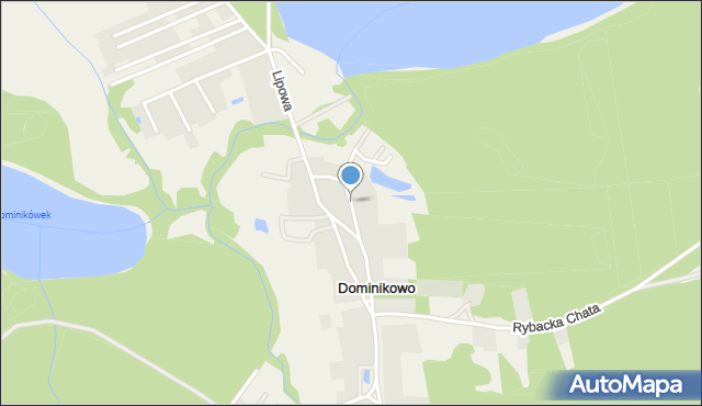 Dominikowo, Zakamarek, mapa Dominikowo