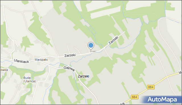 Dynów, Zarzeki, mapa Dynów