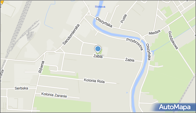 Gdańsk, Żabia, mapa Gdańska