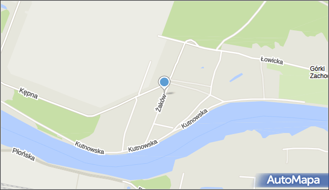 Gdańsk, Żaków, mapa Gdańska