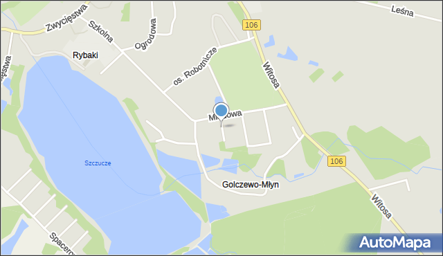 Golczewo powiat kamieński, Zaciszna, mapa Golczewo powiat kamieński