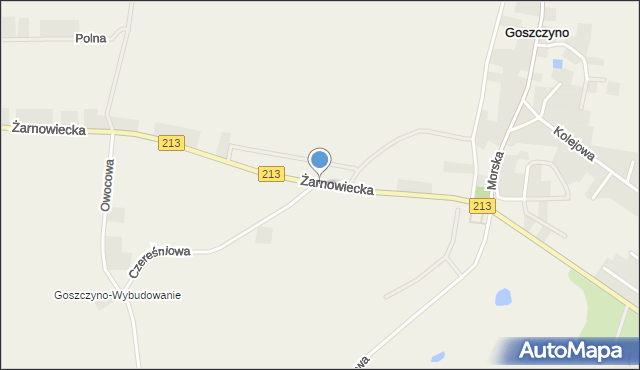 Goszczyno gmina Krokowa, Żarnowiecka, mapa Goszczyno gmina Krokowa