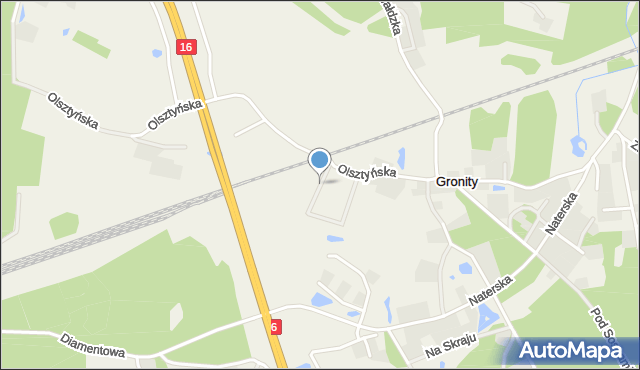 Gronity, Za Szkołą, mapa Gronity