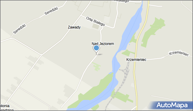 Iłża, Zawady, mapa Iłża