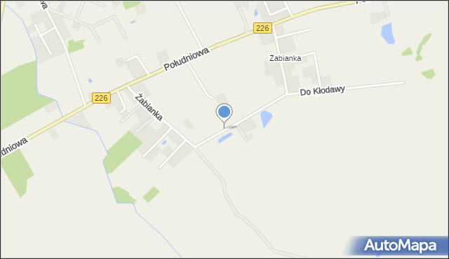 Jagatowo, Żabianka, mapa Jagatowo