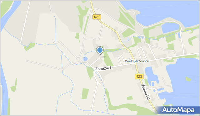 Januszkowice gmina Zdzieszowice, Zamkowa, mapa Januszkowice gmina Zdzieszowice