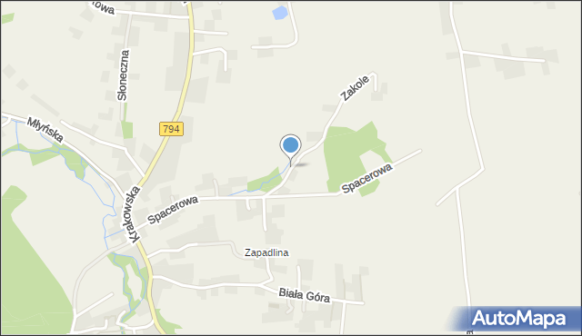 Januszowice gmina Zielonki, Zakole, mapa Januszowice gmina Zielonki