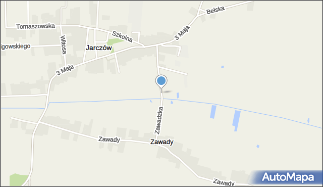 Jarczów, Zawadzka, mapa Jarczów