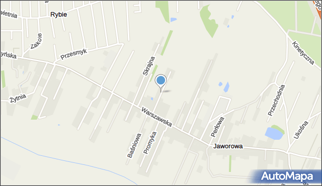 Jaworowa, Zaciszna, mapa Jaworowa