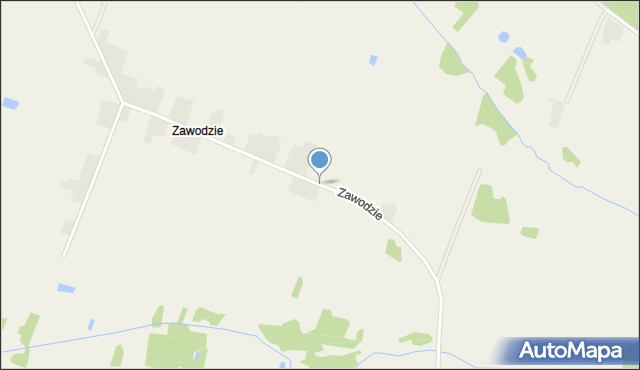 Jeleniec gmina Stanin, Zawodzie, mapa Jeleniec gmina Stanin