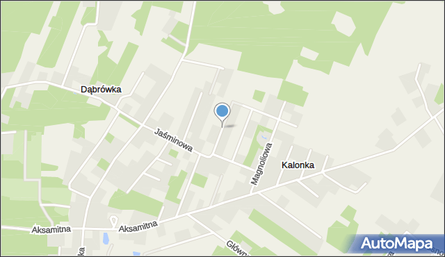 Kalonka gmina Nowosolna, Zawilcowa, mapa Kalonka gmina Nowosolna