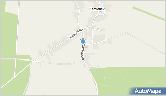 Kamionek gmina Gogolin, Zakrzowska, mapa Kamionek gmina Gogolin