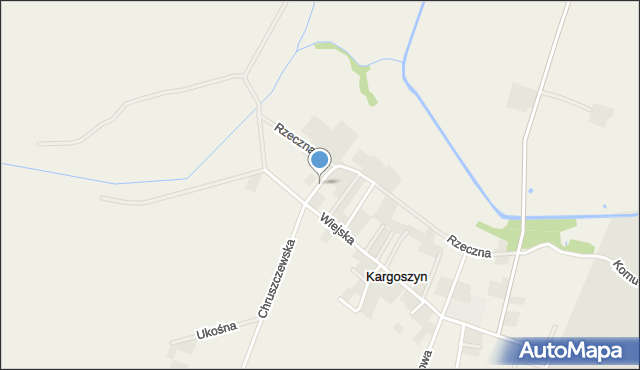 Kargoszyn, Zagrodowa, mapa Kargoszyn