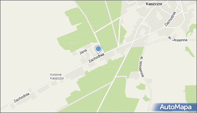 Kaszczor, Zachodnia, mapa Kaszczor