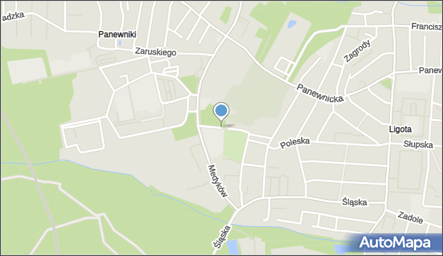 Katowice, Zarańskiego Tadeusza, mapa Katowic