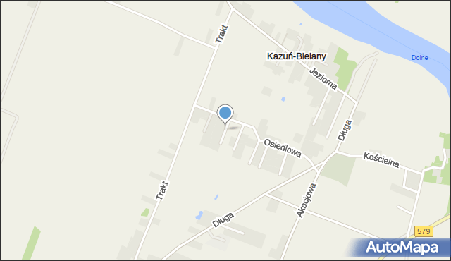 Kazuń-Bielany, Zacisze, mapa Kazuń-Bielany