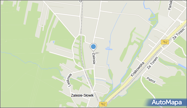 Kielce, Zalesie, mapa Kielc