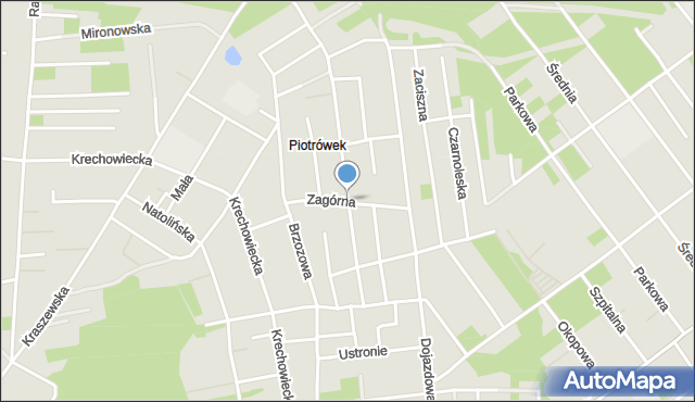 Kobyłka, Zagórna, mapa Kobyłka