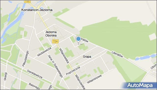 Konstancin-Jeziorna, Zakopane, mapa Konstancin-Jeziorna