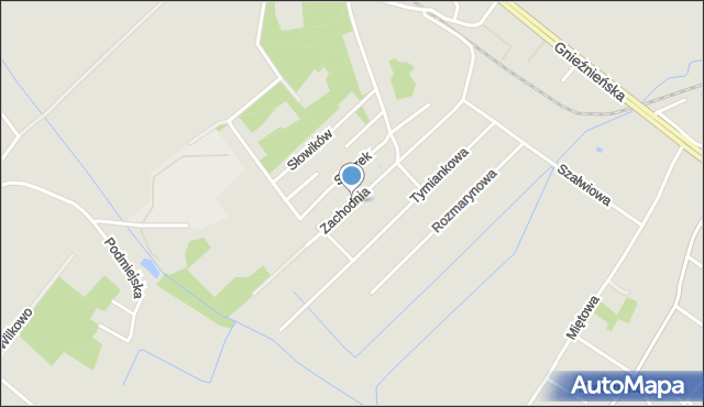 Koszalin, Zachodnia, mapa Koszalina