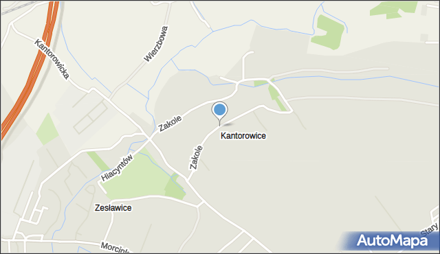 Kraków, Zakole, mapa Krakowa