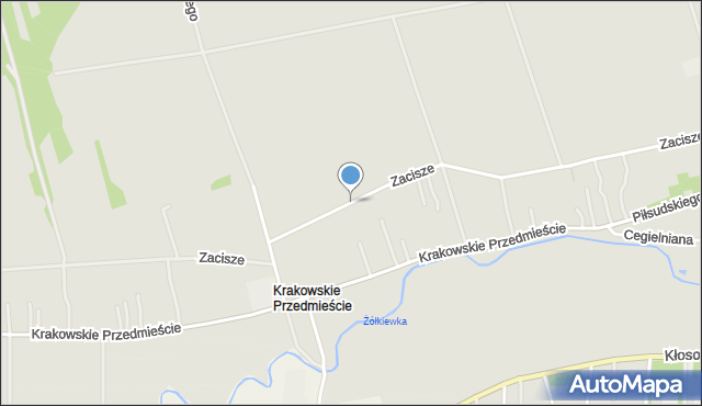 Krasnystaw, Zacisze, mapa Krasnystaw