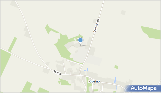 Krosino gmina Grzmiąca, Zakładowa, mapa Krosino gmina Grzmiąca