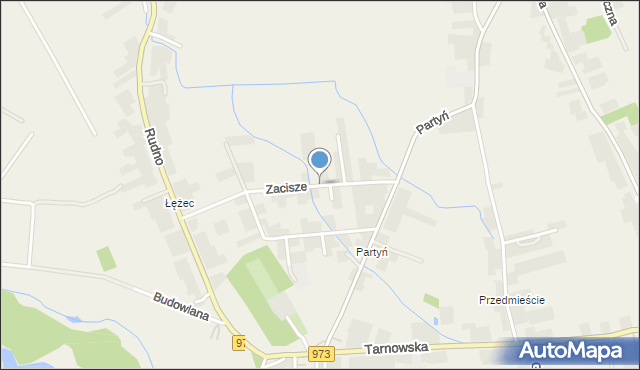 Łęg Tarnowski, Zacisze, mapa Łęg Tarnowski