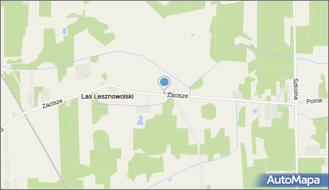 Lesznowola gmina Grójec, Zacisze, mapa Lesznowola gmina Grójec