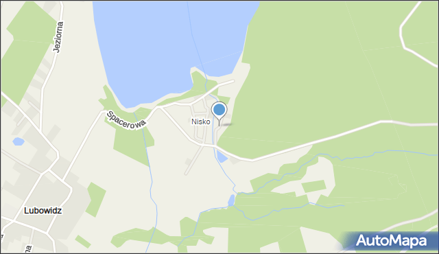 Lubowidz gmina Nowa Wieś Lęborska, Zaciszna, mapa Lubowidz gmina Nowa Wieś Lęborska