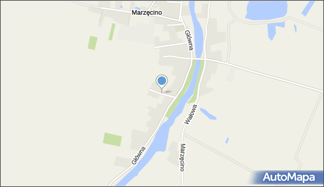 Marzęcino, Żabia, mapa Marzęcino